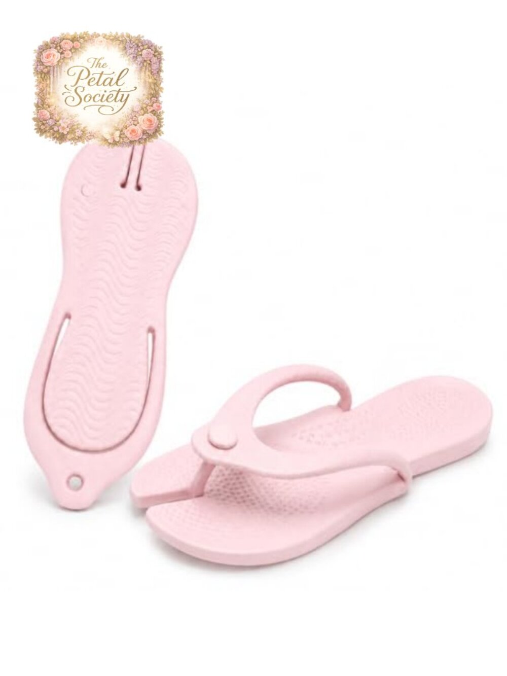Foldable Flip Flops Lightweight Travel Slippers Quick Dry Shower Shoes Non-Slip